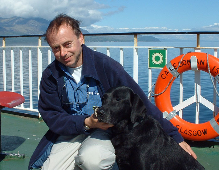 Picture of Mandy and John on the Ferryboat at Arran