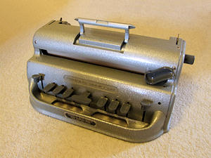 A Picture of a Perkins Brailler